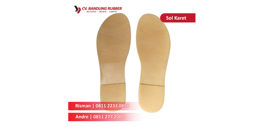 Supplier Jenis Sol Sepatu Karet di Bandung yang Banyak Digunakan